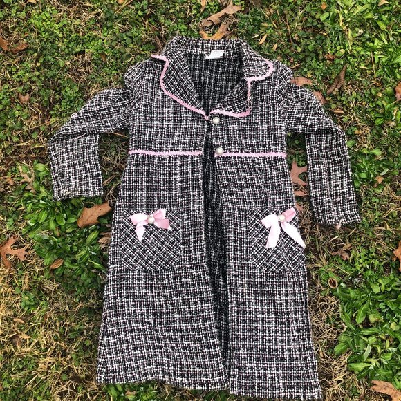 Pink/Black Knit Coat - Picture 1 of 1